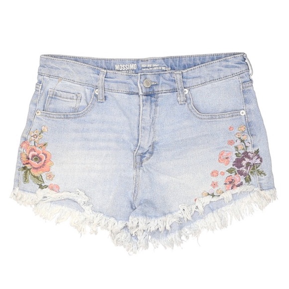 Mossimo Supply Co. Pants - Mossimo Embroidered High Rise Jean Shorts